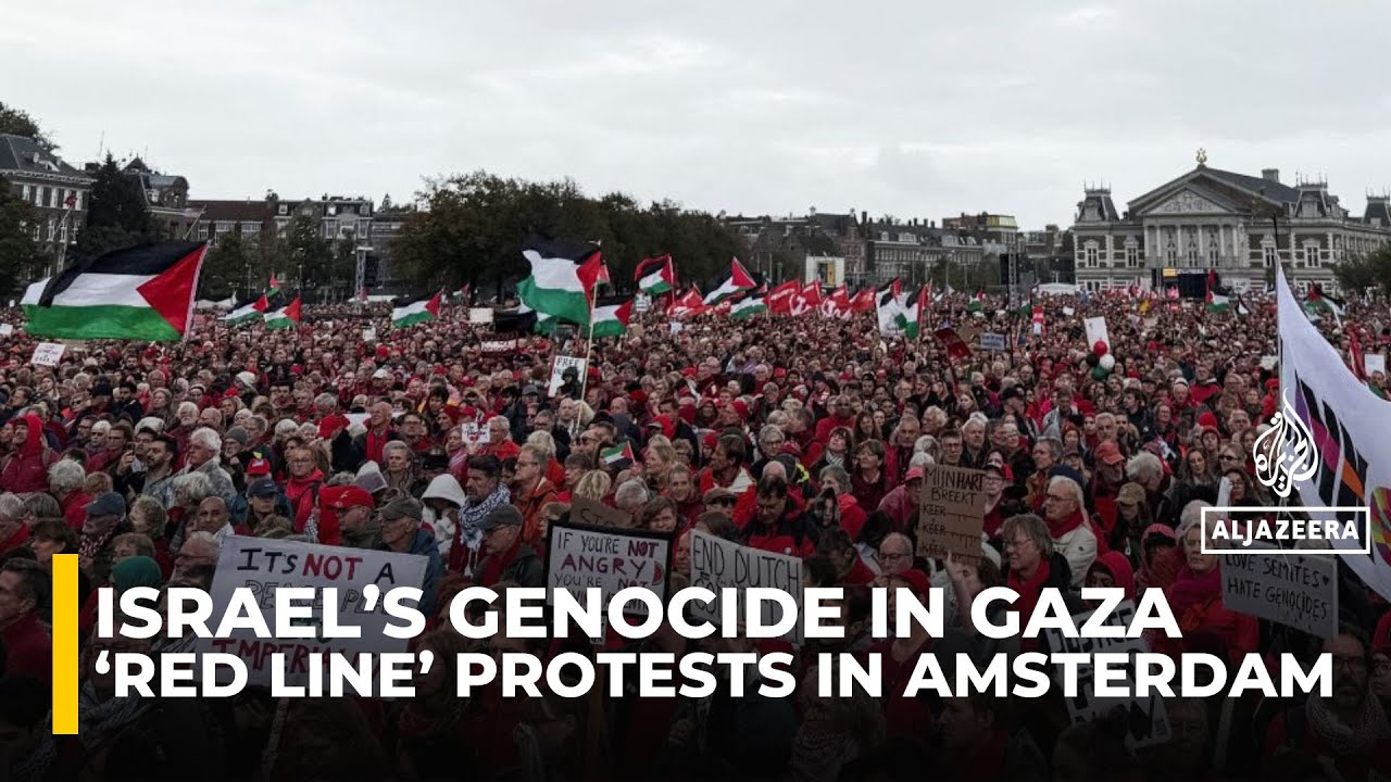 Massive Protest in Amsterdam Against Israel’s Gaza War
