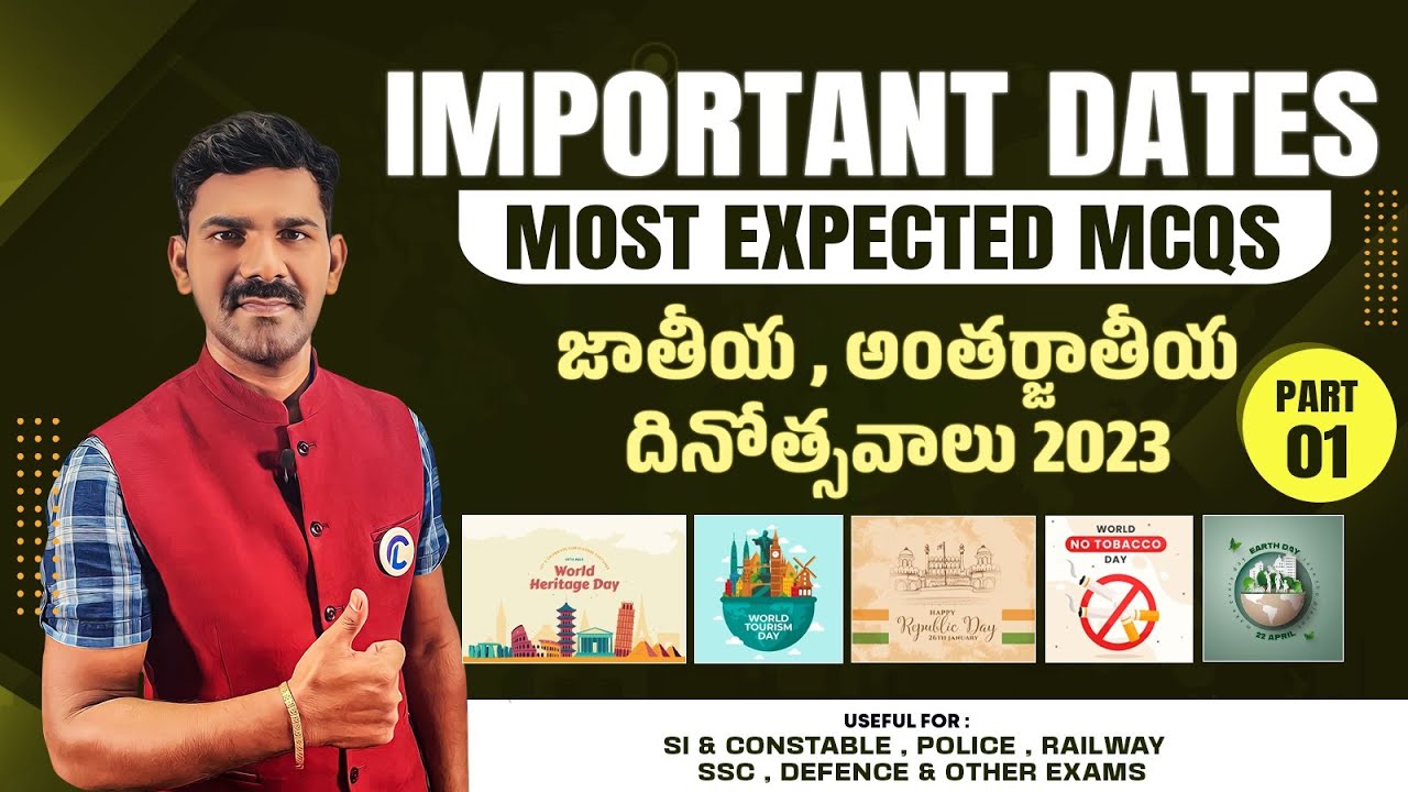 Important Days & Themes 2023 for SSC, Bank, Railways 📅