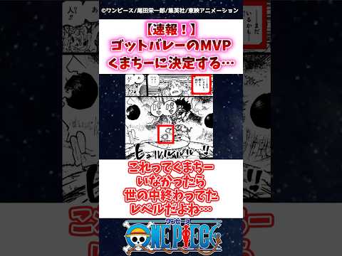 【ワンピース】最新1164話ゴットバレーのMVPくまちーに決定する…！ #1164話 #ワンピース #onepiece #反応集