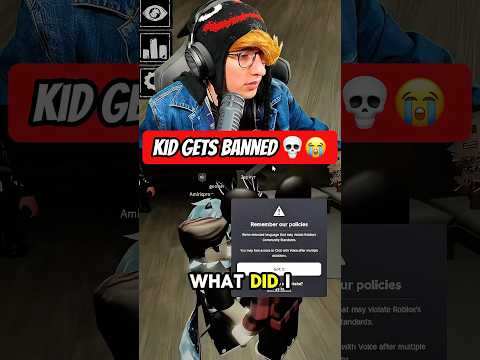 kid gets banned on roblox ๐๐ญ