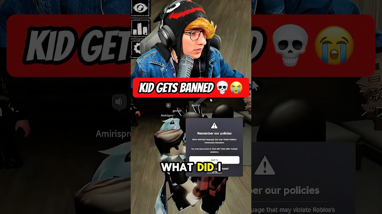 Kid Gets Banned Live on Roblox! 😱 | Forsaken Roblox Ban Moment