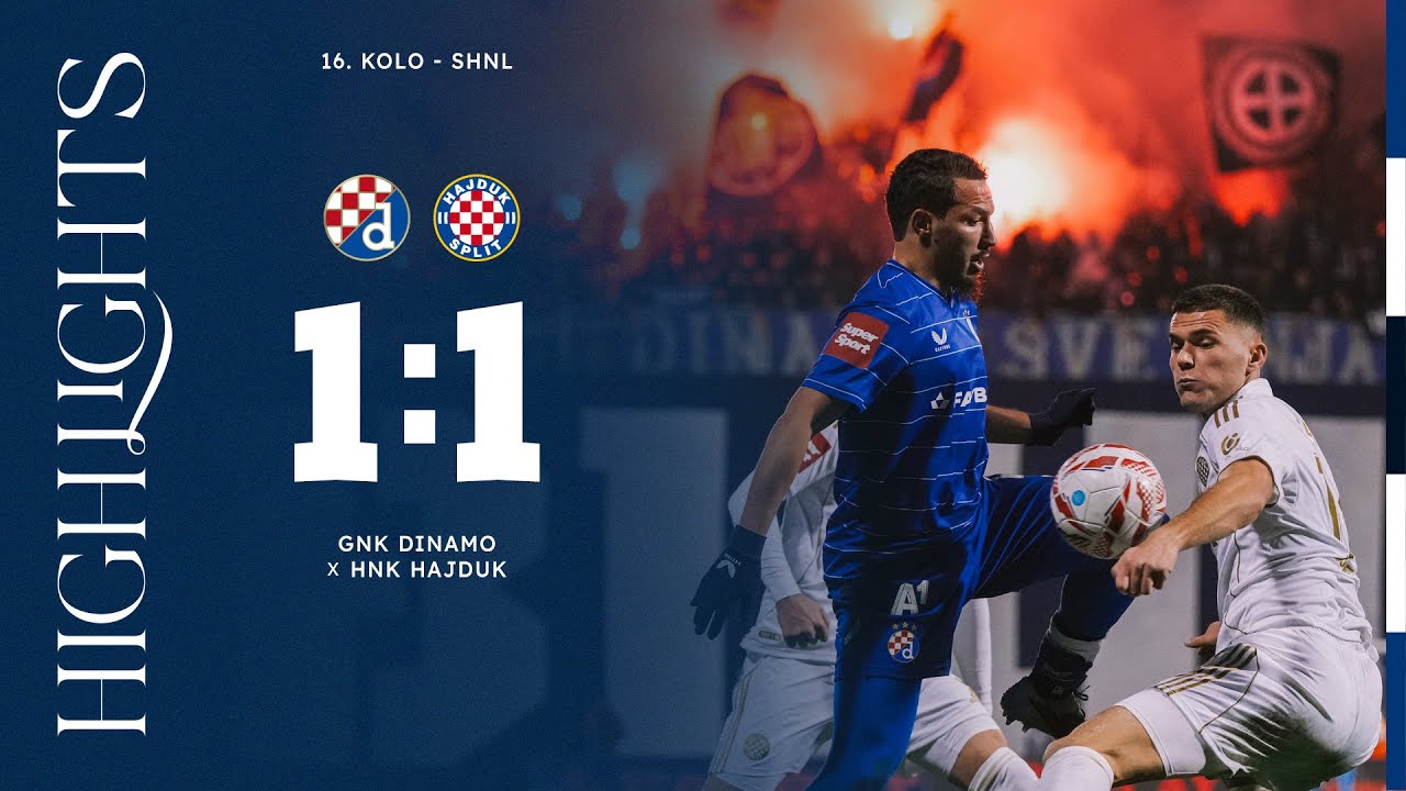 Dinamo vs Hajduk 1:1 | Derby Remains Drawn 🏟️