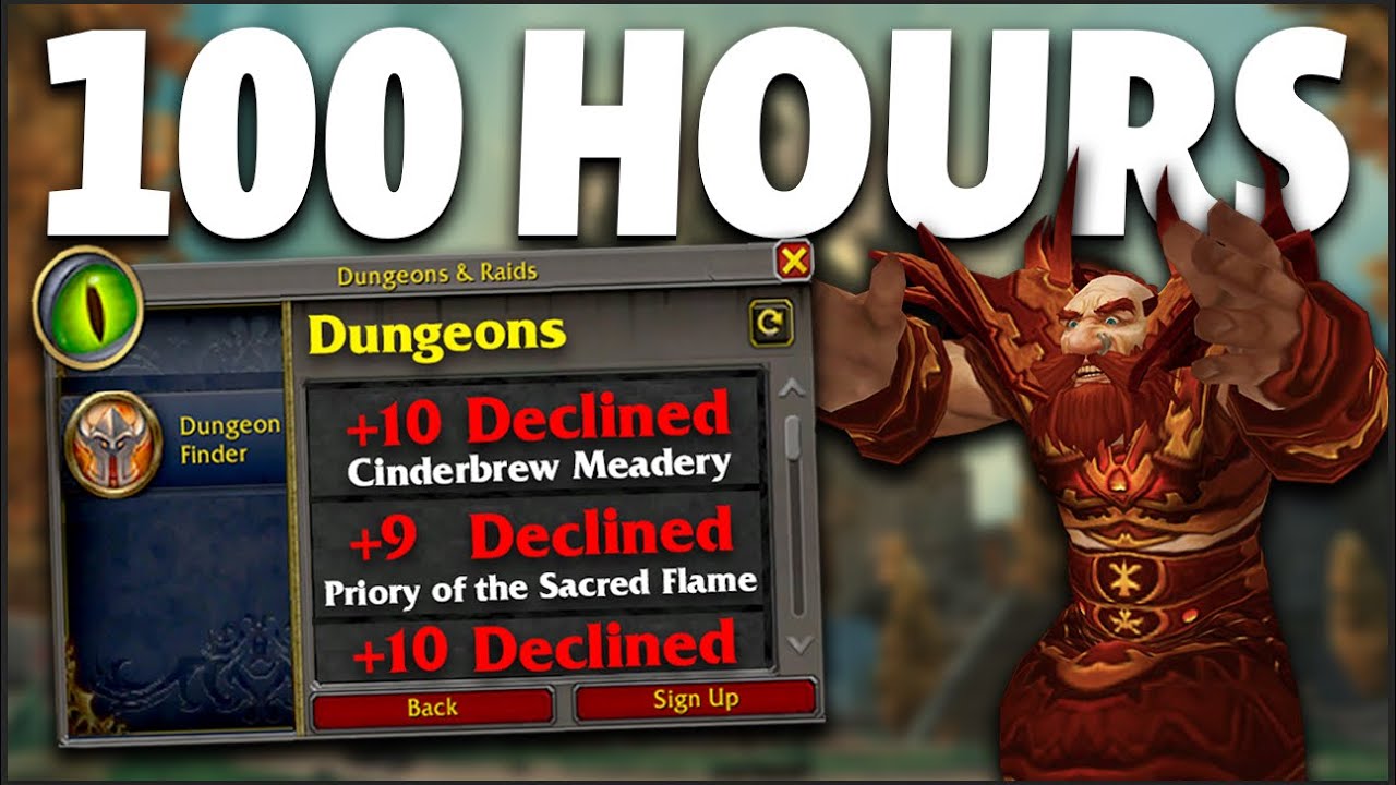 100 Hours of Mythic+ Pugging in WoW ๐