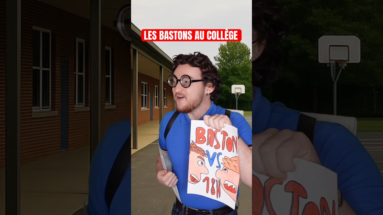 Les bastons au collège 👊 #youtubecreatorcommunity