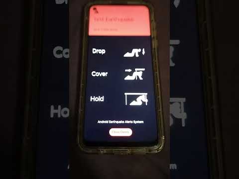 Android Earthquake Alert System Test (Demo) #smartphone #tech #demo