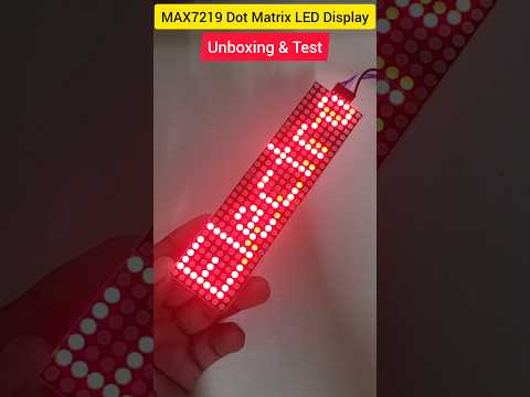 MAX7219 Dot Matrix LED Display Unboxing and Test 💡🔥 #shorts #electroeshu #display #arduino #diy
