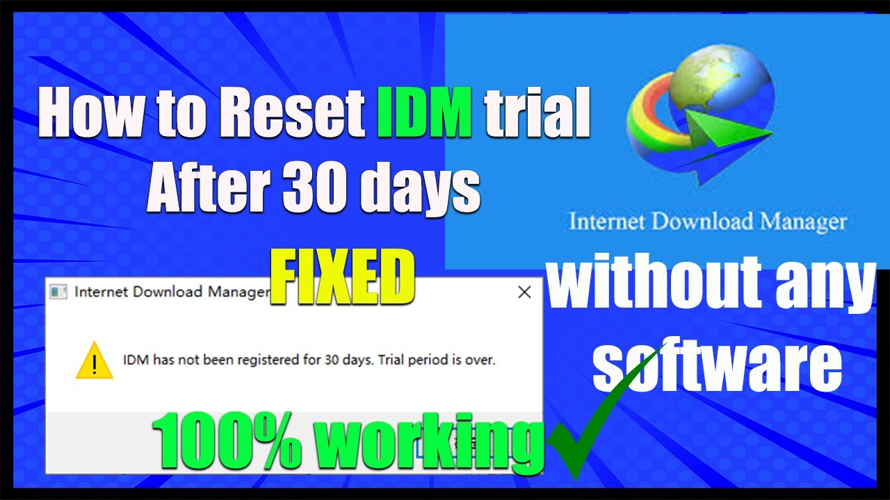 Reset IDM Trial After 30 Days in 2024 π