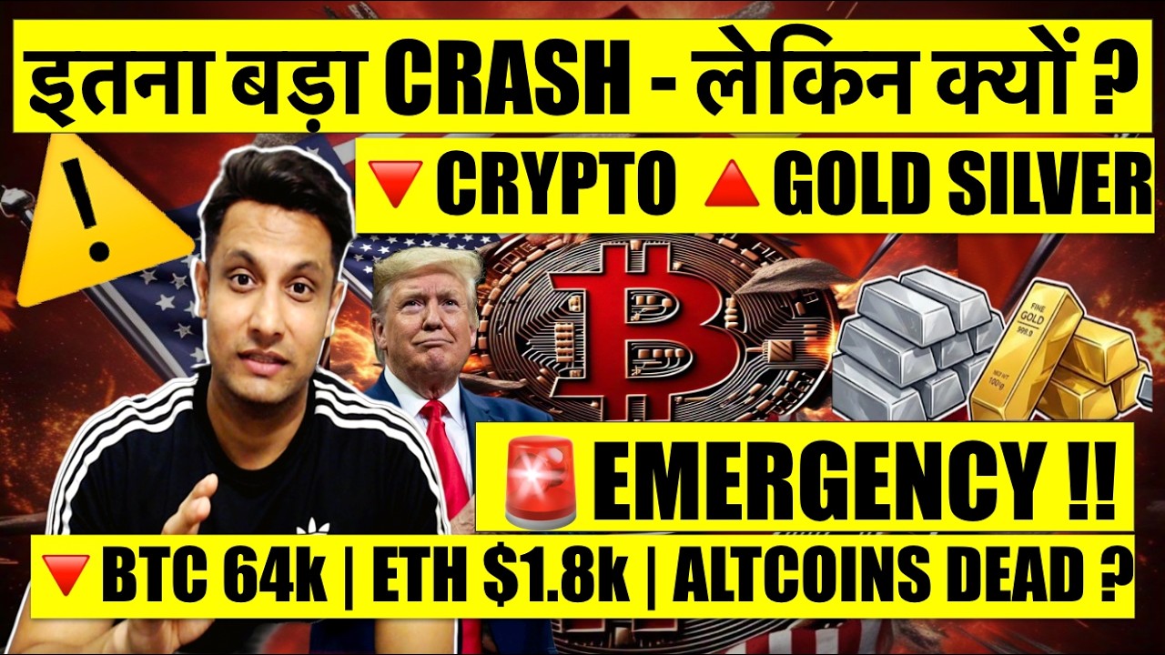 Crypto Crash to $64K & Gold Rise: Why? ⚠️