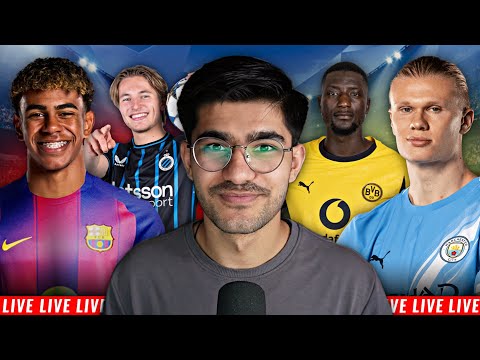 Mancity vs Dortmund | Club Brugge vs Barcelona | UCL LIVE MATCH REACTION