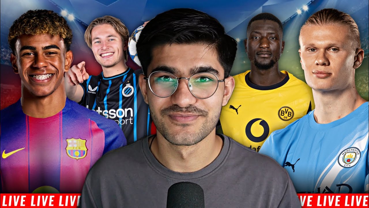 Manchester City vs Borussia Dortmund & Club Brugge vs Barcelona | UCL Live Match Reactions