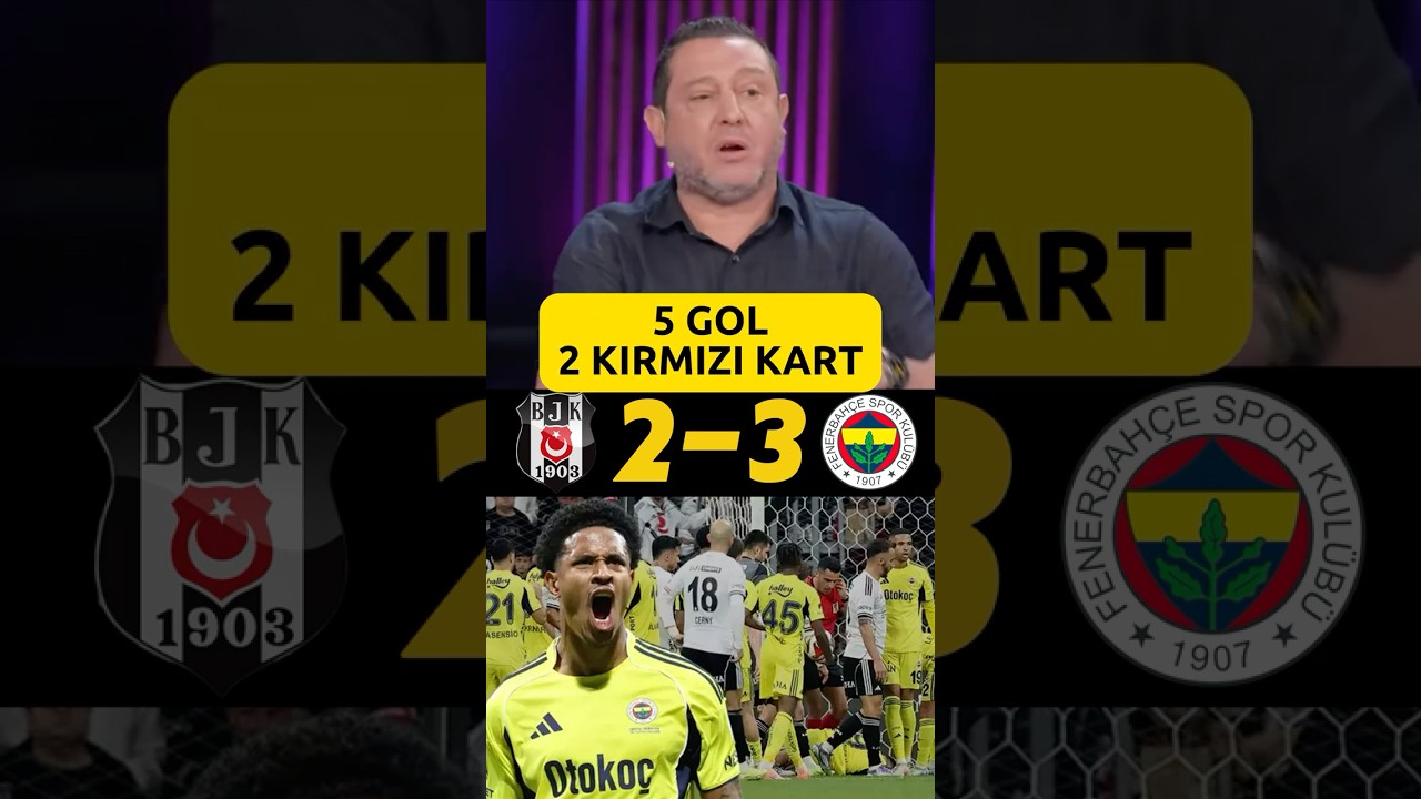 Fenerbahçe Derbide Beşiktaş'ı 3-2 Yenerek Tarihi Zafer 🏆