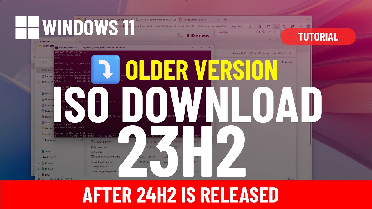 ⏬ Windows 11 23H2 ISO download after 24H2 releases
