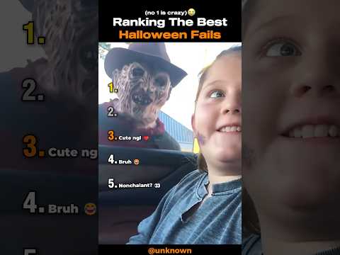Ranking The BEST Halloween Fails (new) #shortsviral