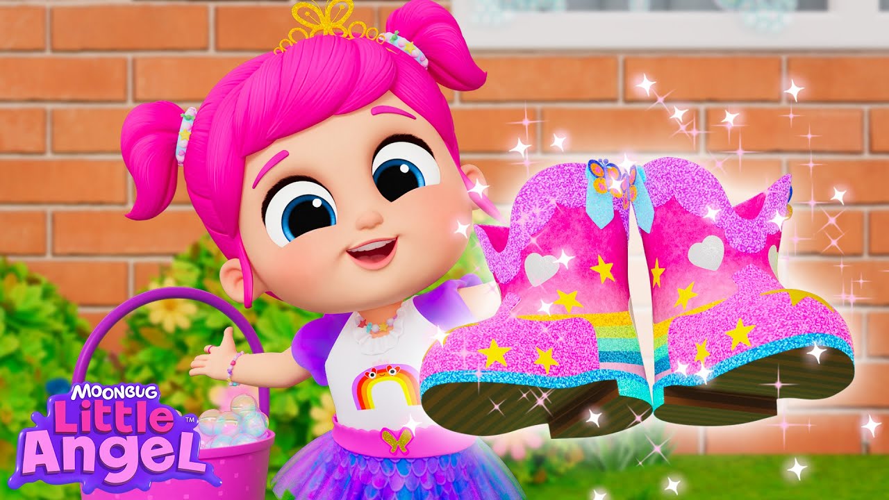 Jill Decorates Her Shiny Pink Shoes! 👢