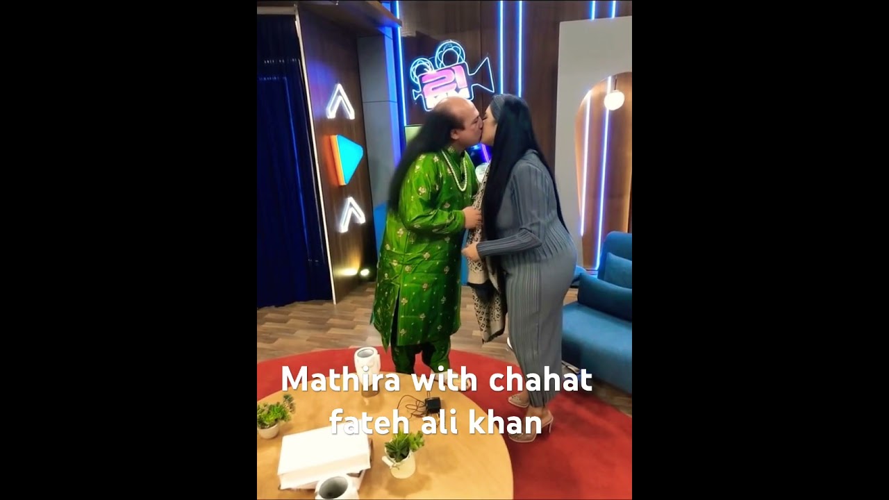 Mathira's BTS with Chahat Fateh Ali Khan 🎬