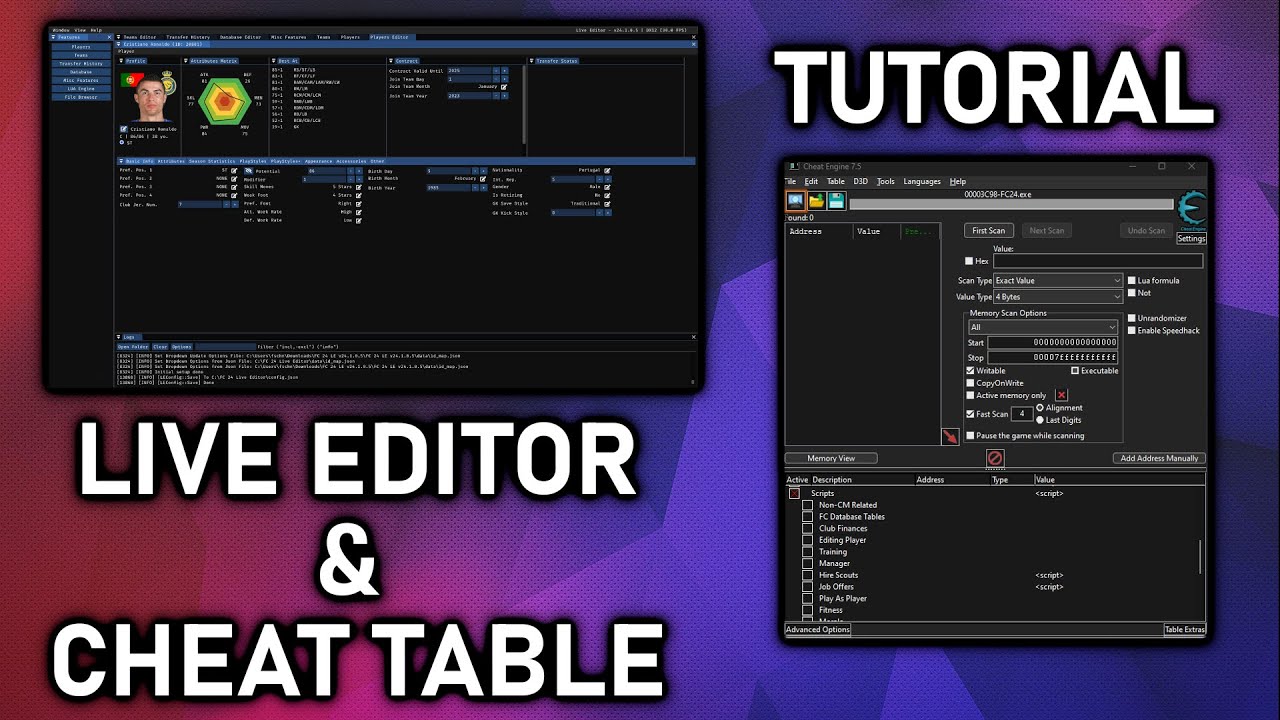 FC 24: Live Editor & Cheat Table installieren ⚽