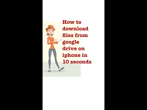 How To Download Files From Google Drive On Your iPhone in 10 seconds #shorts