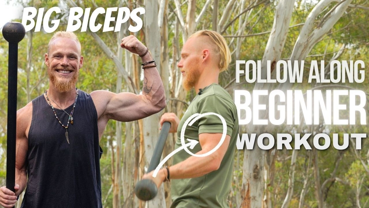 Biceps Growth with Steel Mace | Beginner Workout 💪