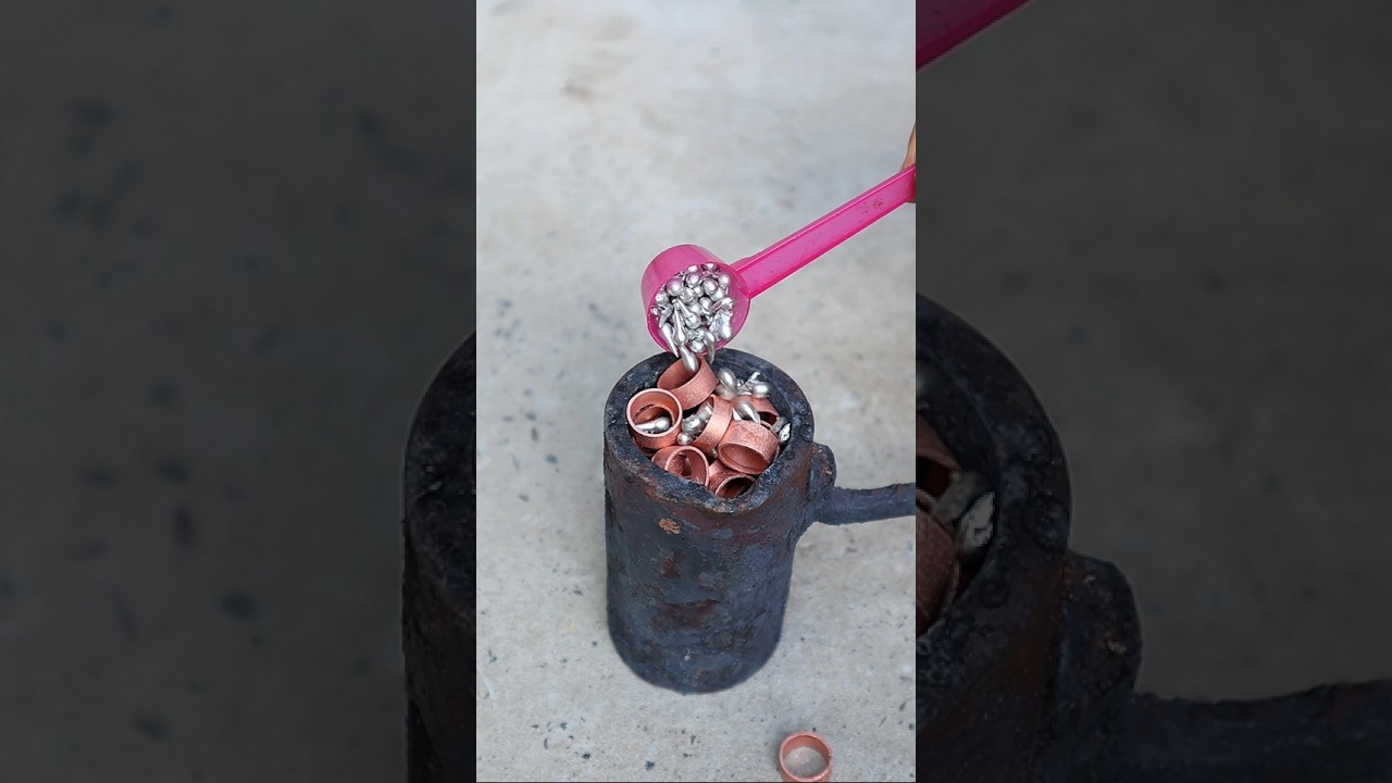 How to Cast a Bronze Knife Using Copper Rings 🔨