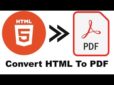 Convert HTML TO PDF | Hindi