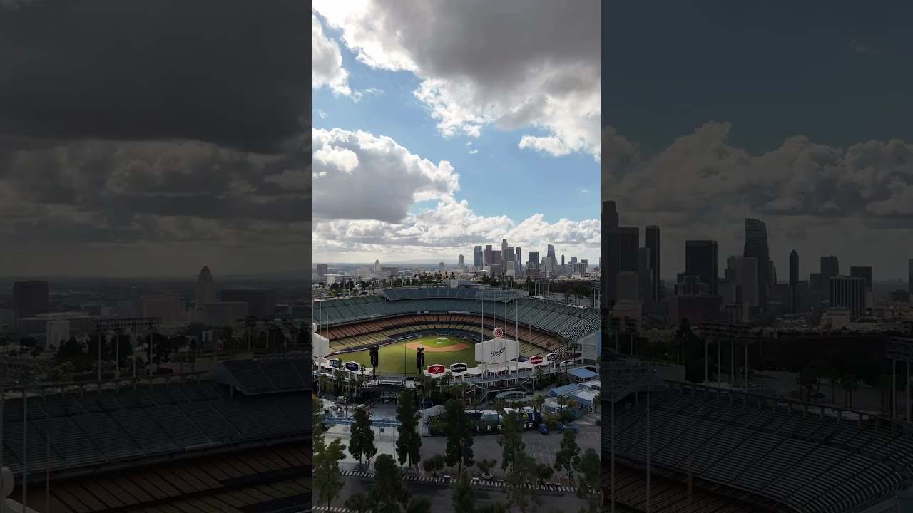 Exciting Baseball Action at Dodger Stadium ⚾️ #Shorts