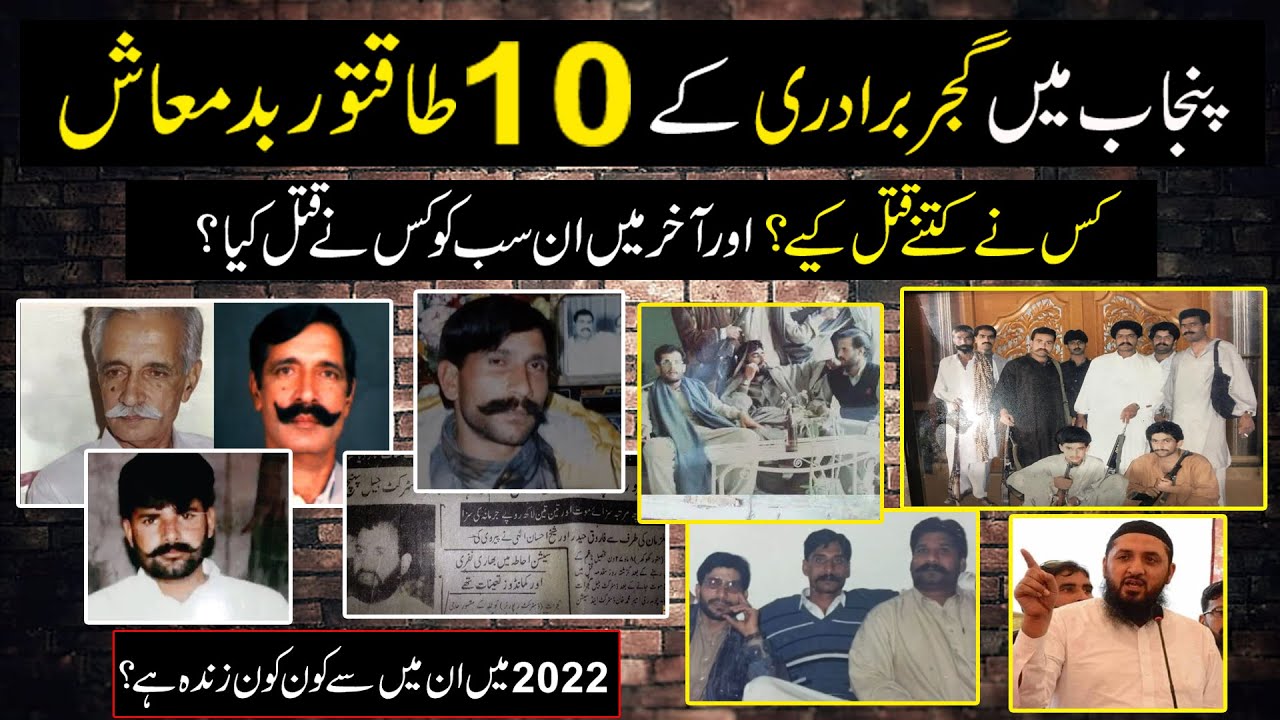 Top 10 Most Powerful Gujjar Dons from Punjab & Pakistan | Famous Gujjars & Their Stories