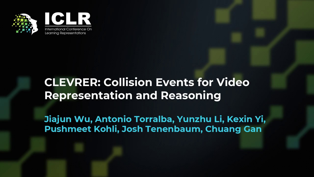 ICLR Paper: CLEVRER for Video Reasoning 🤖