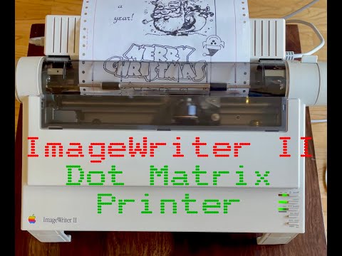 4K Apple ImageWriter II Dot Matrix Printer