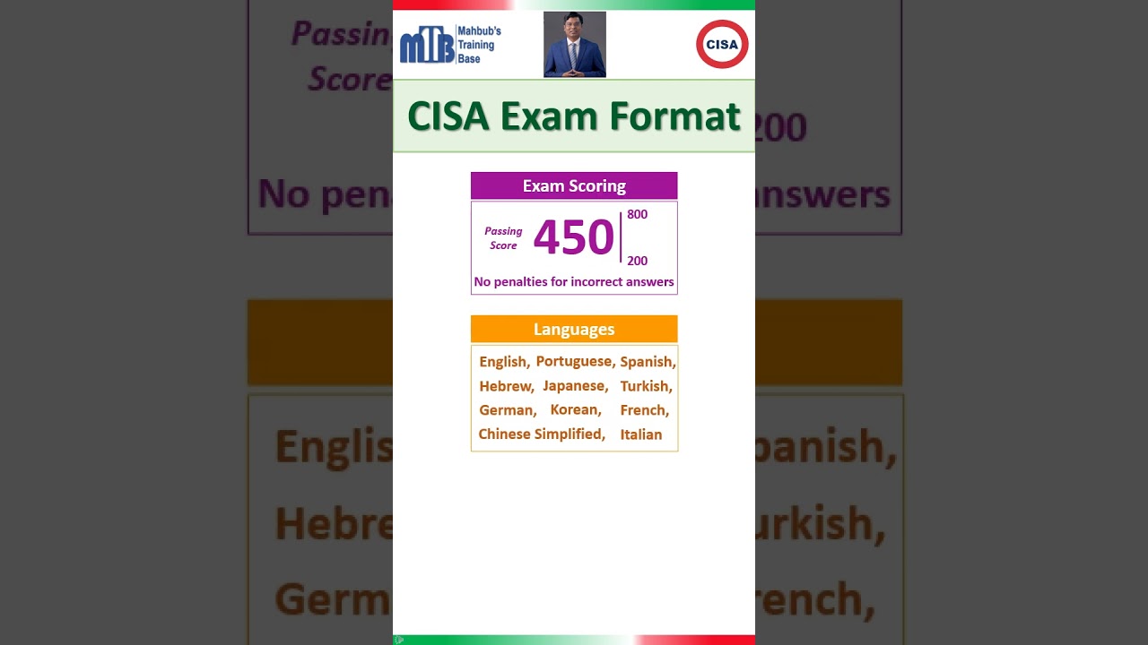 CISA EXAM FORMAT #cisa28thedition  #cisaexam  #education #CISACertification #isaca