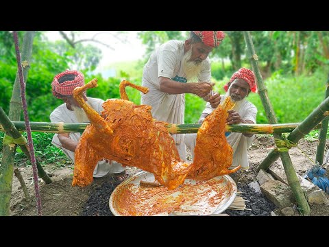 Full Goat BAR B Q - Tandoori Roti Making & BBQ Mutton Cooking for Old Age Special People
