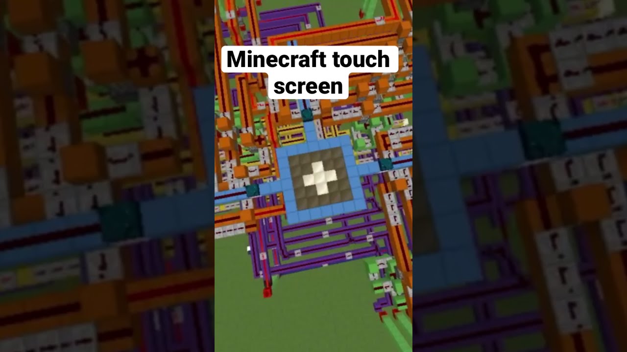 A working touch screen in Minecraft