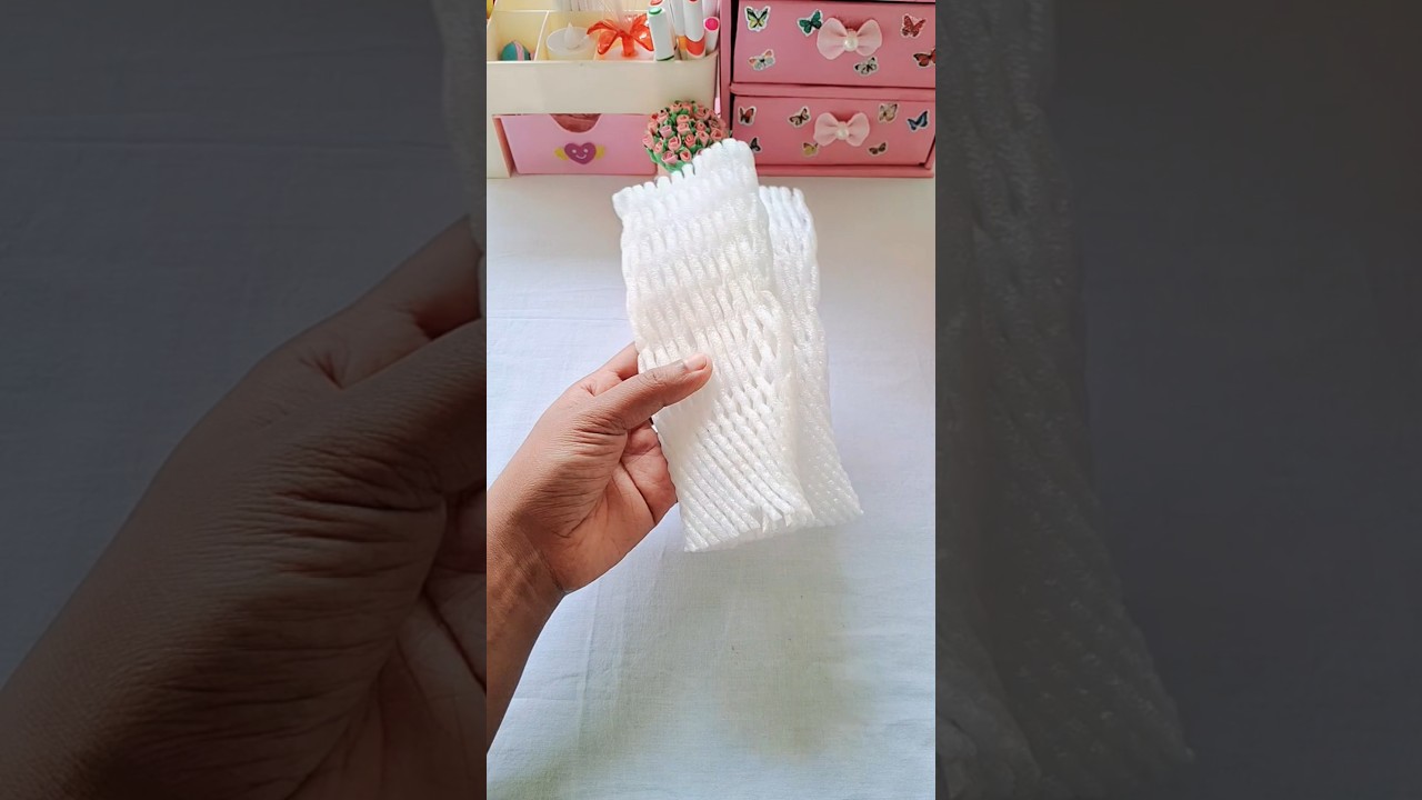 DIY Fruit Foam Flower Cover Craft 🌸