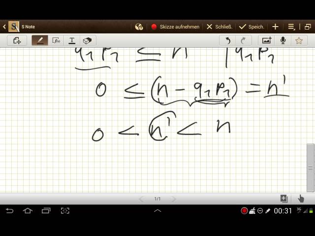 Beweis der Eindeutigkeit der Primfaktorzerlegung in der Zahlentheorie 🔢