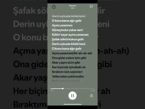 Afre - Yasemen | Lyrics | #spotify #keşfet #tiktok
