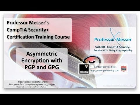 Asymmetric Encryption with PGP and GPG - CompTIA Security+ SY0-301: 6.2