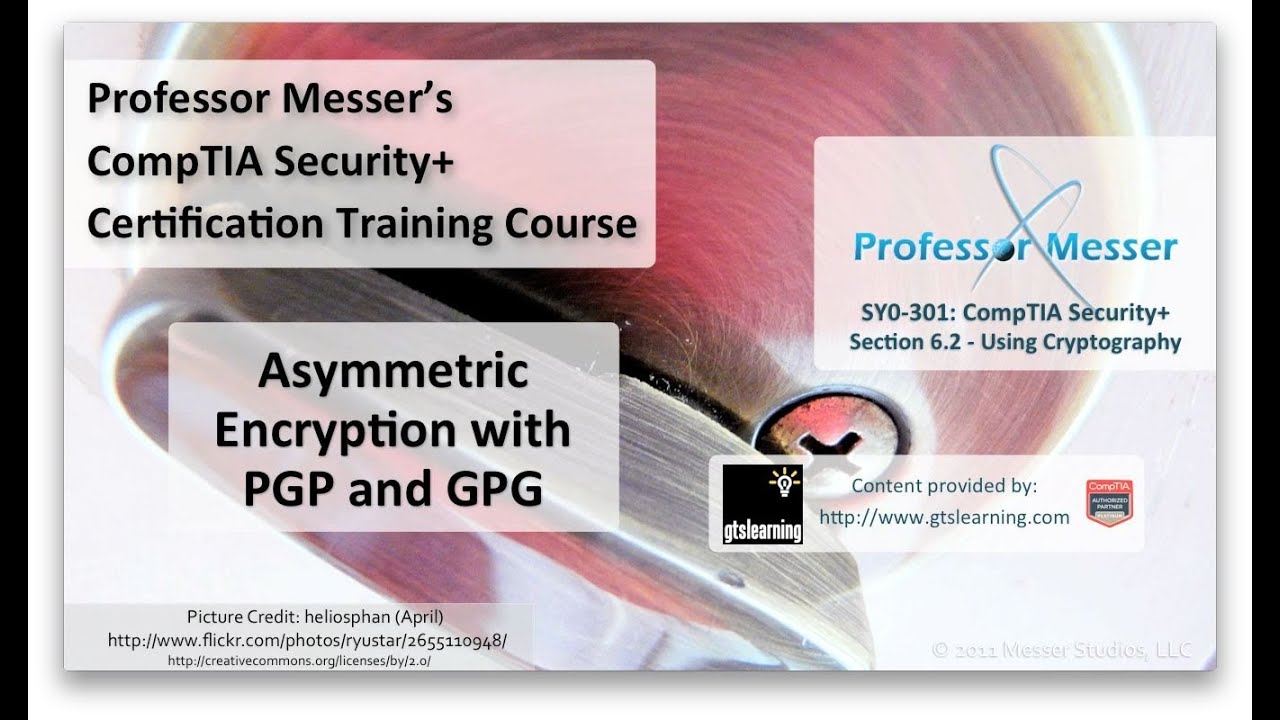Master Asymmetric Encryption with PGP & GPG for Security+ SY0-301 π