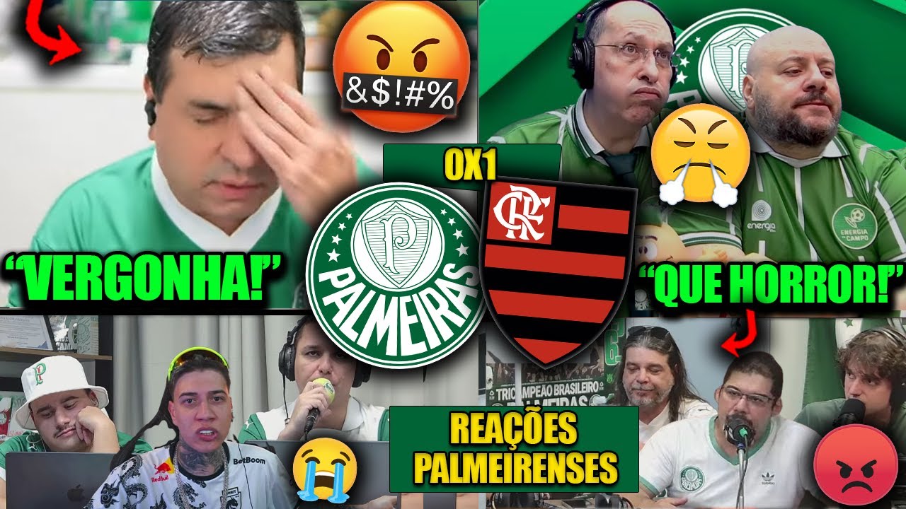 REAÇÕES dos PALMEIRENSES - PALMEIRAS 0X1 FLAMENGO - LIBERTADORES 2025 - REACT VAMOS RIR DO PORCO!