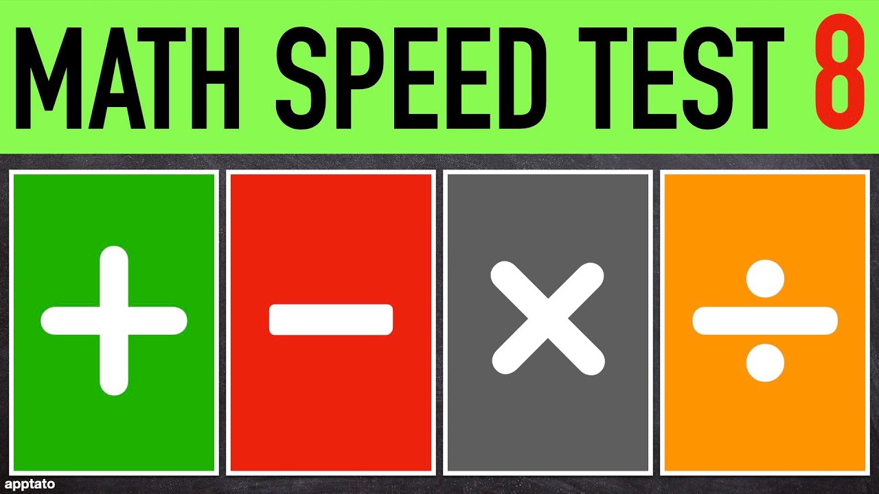 Boost Your Math Skills with Speed Test #8 – 25 Quick Problems! 🚀