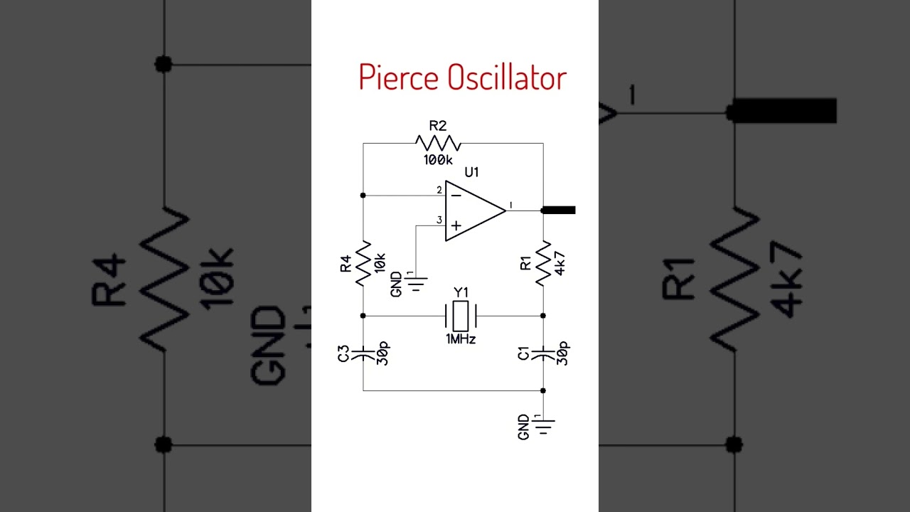 Pierce crystal oscillator