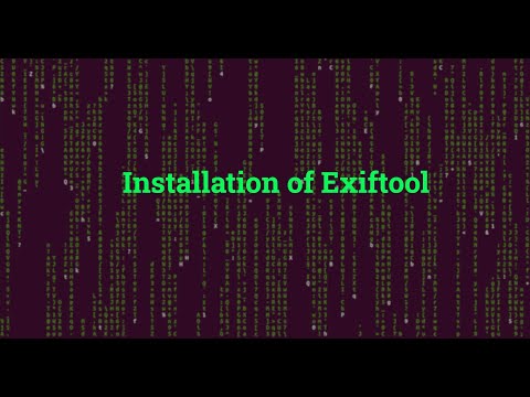 Installation of Exiftool tool in linux