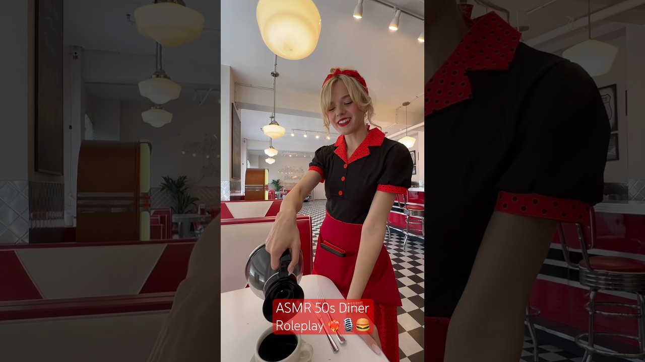 Relaxing 50s Diner ASMR Roleplay 🍔✨