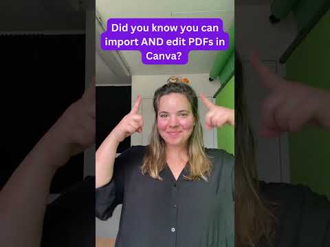 Import PDFs into Canva and make them ✨ sparkle ✨ #shorts #canva