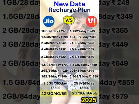 Jio vs vi recharge plan 2025