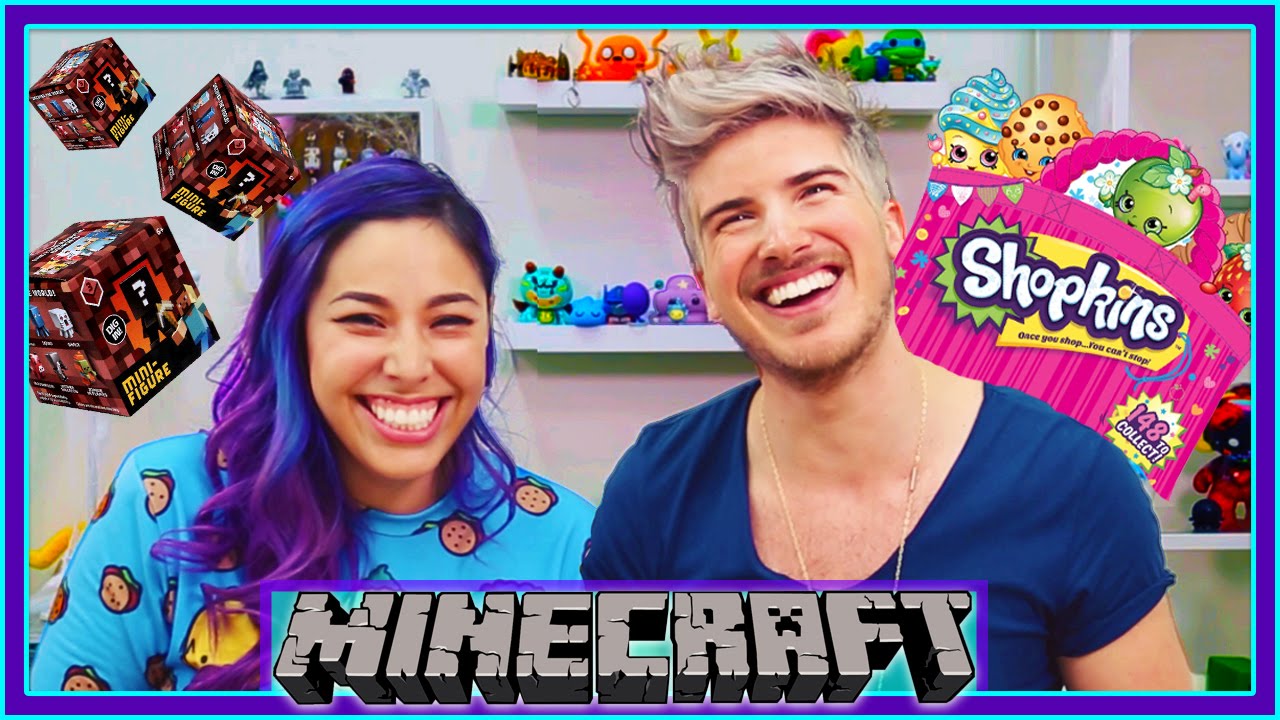 Epic Minecraft & Shopkins Unboxing Challenge with iHasCupquake! 🎁