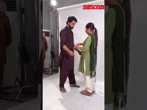 Bilal abbas with sabben Farooqi man jogi drama behind the scenes romantic scenes