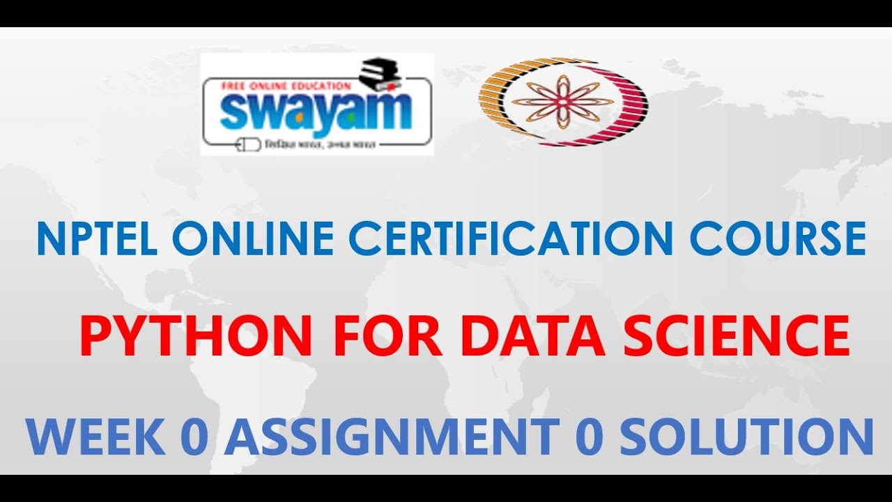 Python for Data Science | NPTEL Week 0 Solution
