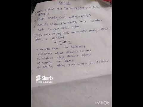 JNTUH 4-1 VLISI IMPORTANT QUESTIONS R16 AND R18 BATCH #jntuhexams #vlsi #jntuhexams#gunshotquestion