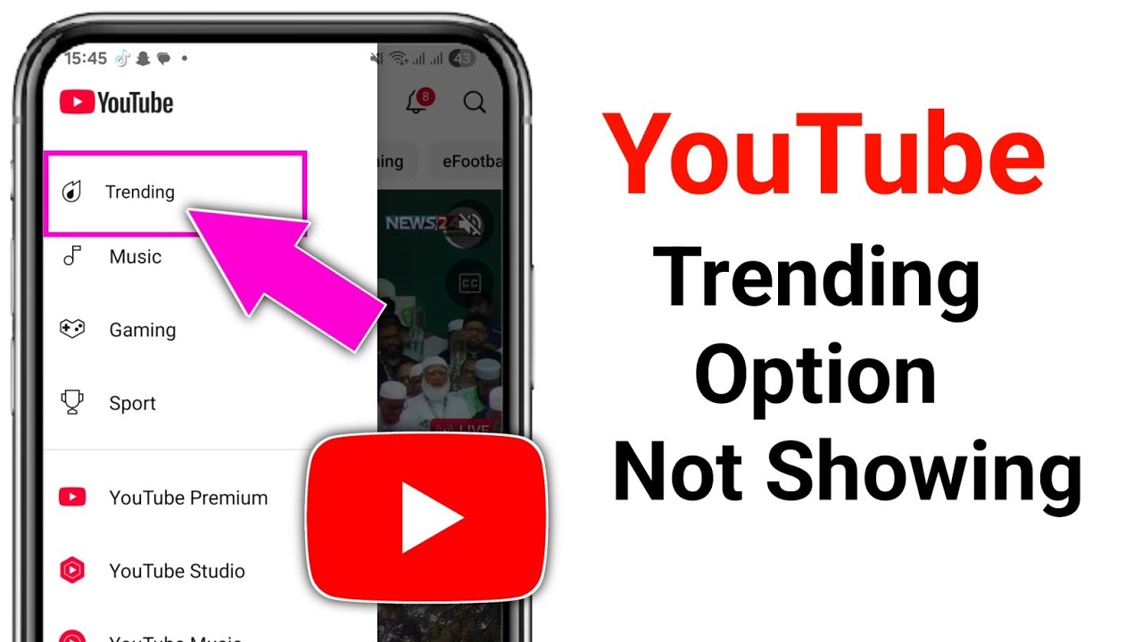 Youtube Trending Option Not Showing Problem || Trending Option On YouTube ||