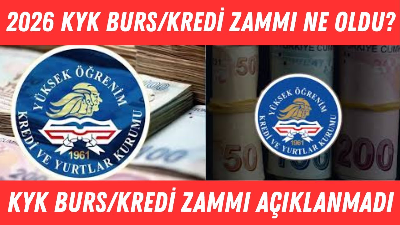 📢 2026 KYK BURS ZAMMI NE OLDU? | KYK BURS/KREDİ ZAMMI NEDEN AÇIKLANMADI? #kyk #2025yks #ayt