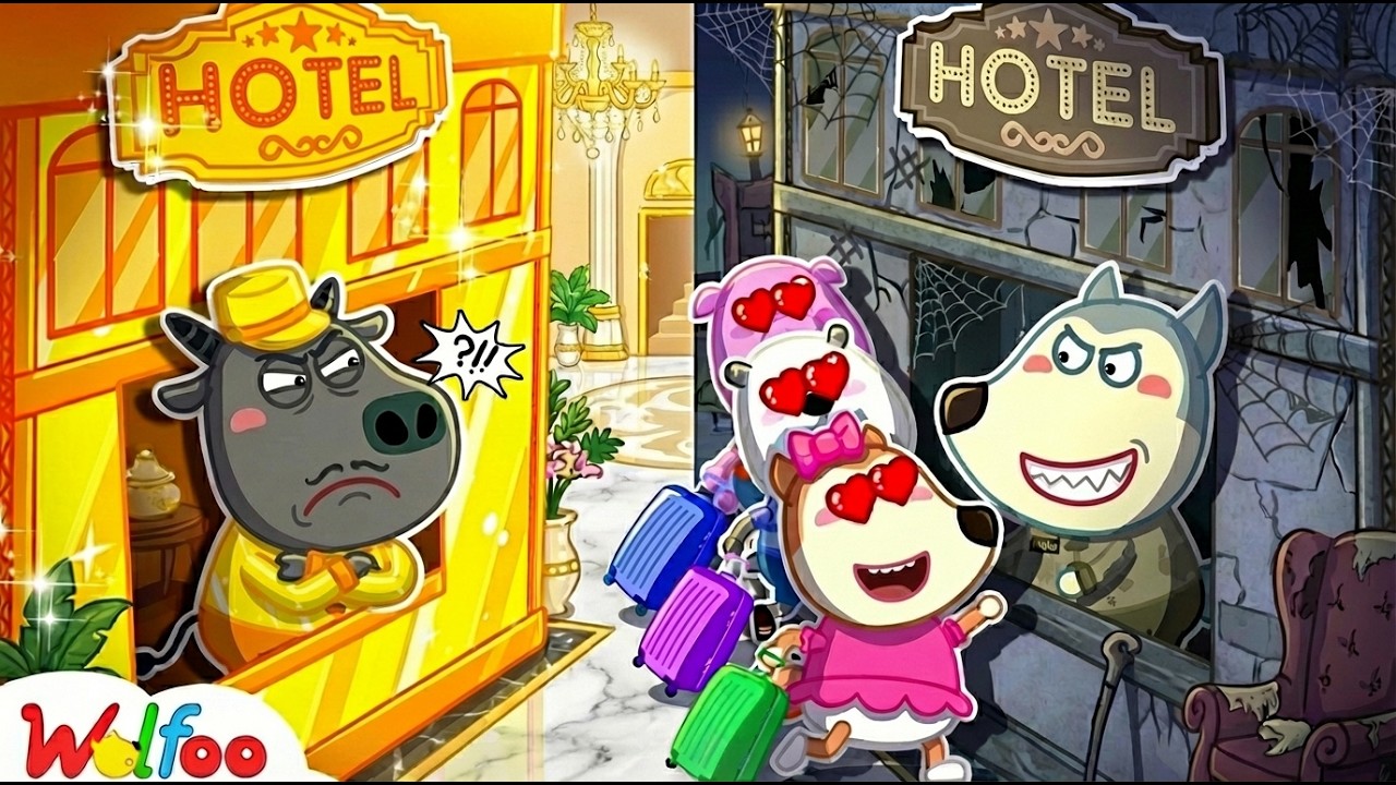 Rich vs Broke Toy Hotel! Wolfoo's Manners Lesson 🏨